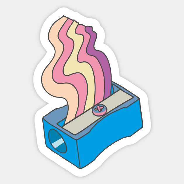 Make magic - sharpener Sticker by Flyingrabbit